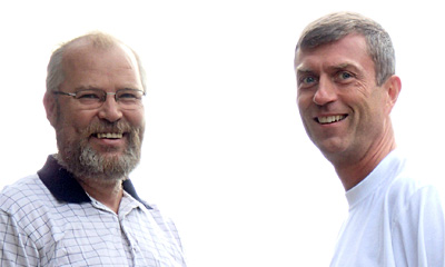 Bild från 2013 som visar Pekka och Hjalmar 